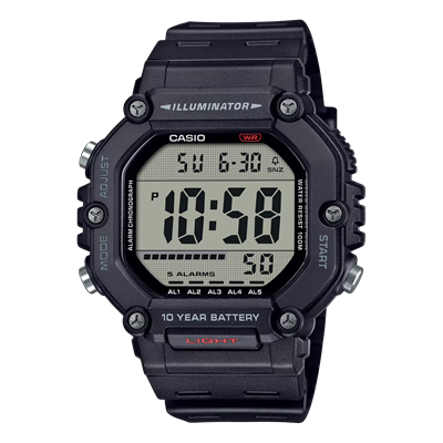 RELOJ CASIO AE-1600H-1AVEF HOMBRE 54.1 × 49.7 × 15.9 MM